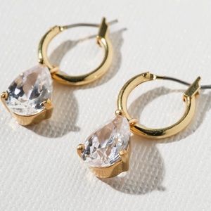 New Vanessa Mooney the Isabella diamond hoop gold